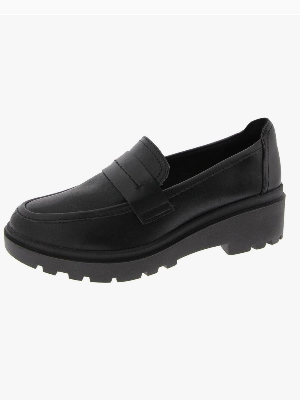 Clarks Collection Calla Ease Loafers Black Leather Size 6.5